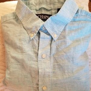 Chaps short sleeve dress shirt size large